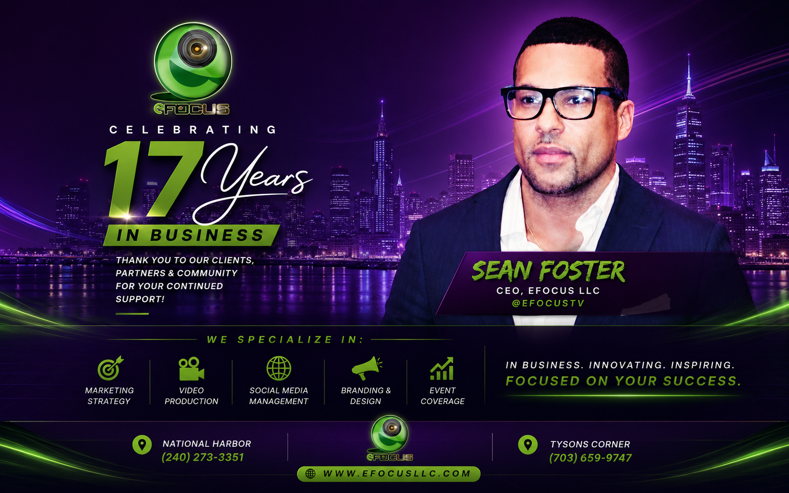 Sean Foster with the eFocus digital ecosystem
